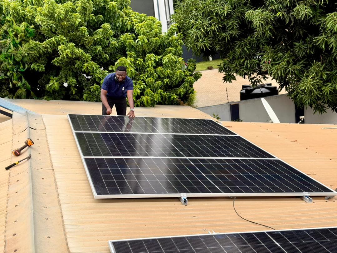 Solar installation in Danfa
